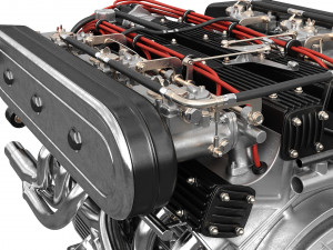 V12 engine with gearbox 3D 模型