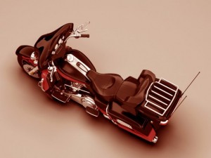 harley davidson electra cvo 2011 3D Model
