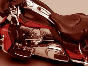 harley davidson electra cvo 2011 3D Model