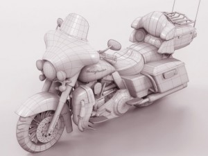 harley davidson electra cvo 2011 3D Model