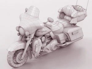 harley davidson electra cvo 2011 3D Model