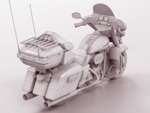 harley davidson electra cvo 2011 3D Model