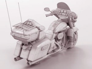 harley davidson electra cvo 2011 3D Model