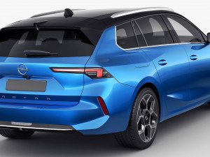 Opel Astra Sports Tourer 2022 Model 3D