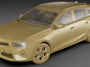 Opel Astra Sports Tourer 2022 Model 3D