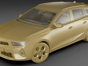 Opel Astra Sports Tourer 2022 3D Model