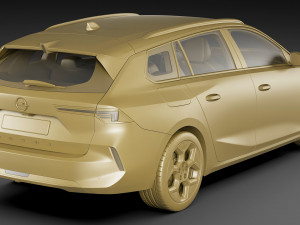Opel Astra Sports Tourer 2022 Model 3D