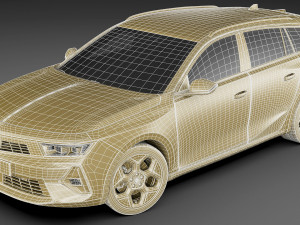 Opel Astra Sports Tourer 2022 Model 3D