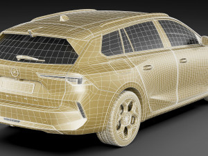 Opel Astra Sports Tourer 2022 Model 3D