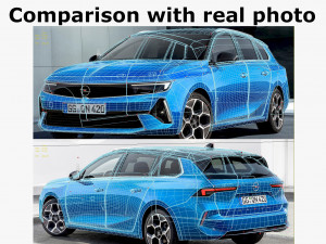 Opel Astra Sports Tourer 2022 Model 3D