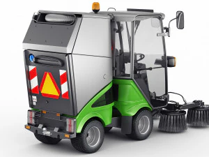 Compact Street Sweeper 3D Model
