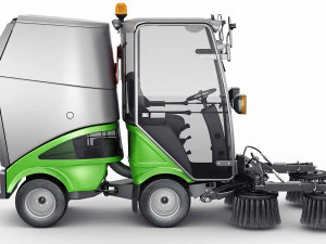 Compact Street Sweeper 3D Model