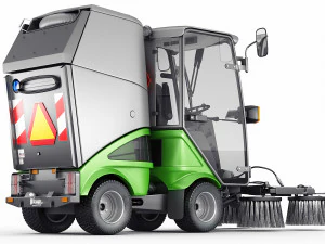 Compact Street Sweeper 3D Model