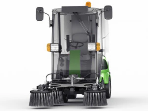 Compact Street Sweeper 3D Model