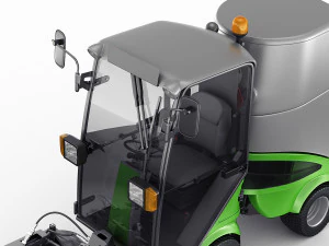 Compact Street Sweeper 3D Model