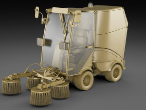 Compact Street Sweeper 3Dモデル