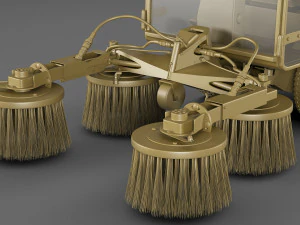 Compact Street Sweeper 3D Model