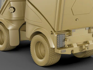 Compact Street Sweeper 3D Model