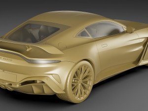 Aston Martin V12 Vantage 2023 3D Модель