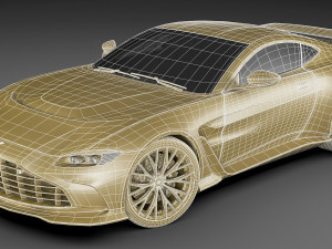 Aston Martin V12 Vantage 2023 3D Модель