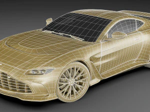 Aston Martin V12 Vantage 2023 3D Model