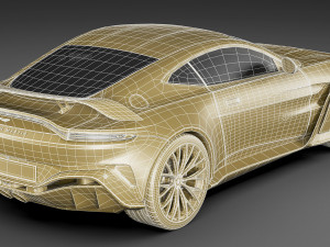 Aston Martin V12 Vantage 2023 3D Модель