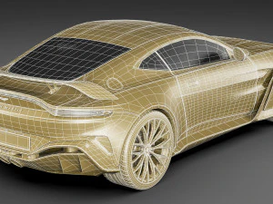 Aston Martin V12 Vantage 2023 3D Model
