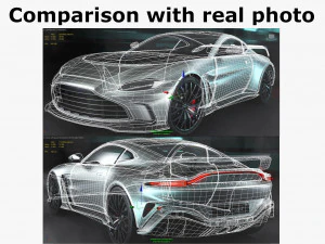 Aston Martin V12 Vantage 2023 3D Model