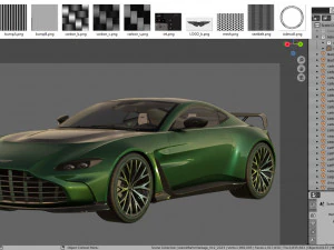 Aston Martin V12 Vantage 2023 3D Model