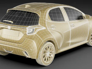Mazda 2 hybrid 2022 3D Model