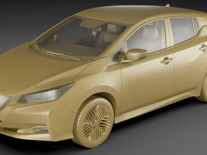 Nissan Leaf 2022 3D Model