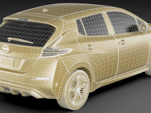Nissan Leaf 2022 3D मॉडल