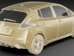 Nissan Leaf 2022 3D Model