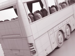 mercedes tourismo 3D Модель