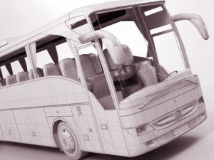 mercedes tourismo 3D Модель