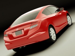 honda civic coupe 2012 Modèle 3D