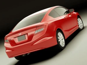 honda civic coupe 2012 3D Model