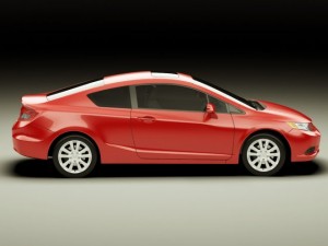 honda civic coupe 2012 Modèle 3D