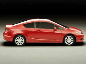 honda civic coupe 2012 3D Model