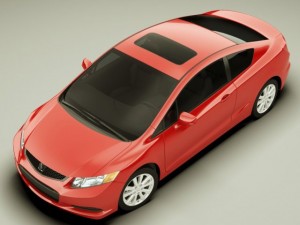 honda civic coupe 2012 Modèle 3D
