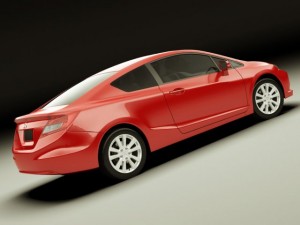 honda civic coupe 2012 Modèle 3D