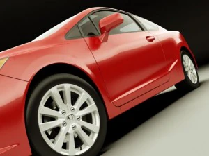 honda civic coupe 2012 3D Model