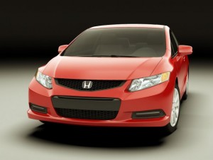honda civic coupe 2012 Modèle 3D