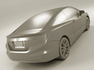 honda civic coupe 2012 3D Model