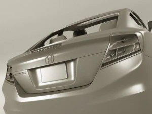 honda civic coupe 2012 3D Model
