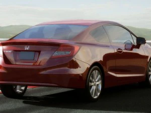 honda civic coupe 2012 3D Model