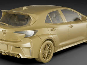 Toyota GR Corolla 2023 2 versions 3D Model