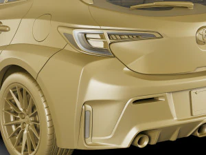 Toyota GR Corolla 2023 2 versions 3D Model