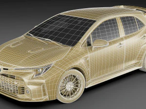 Toyota GR Corolla 2023 2 versions 3D Model