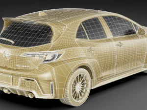 Toyota GR Corolla 2023 2 versions 3D Model